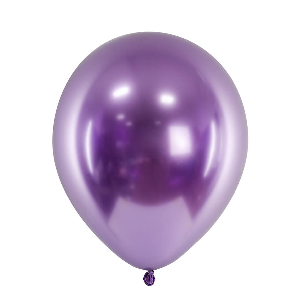 Glossy Balloons Glänzend Lila 30cm, 10 Stk.