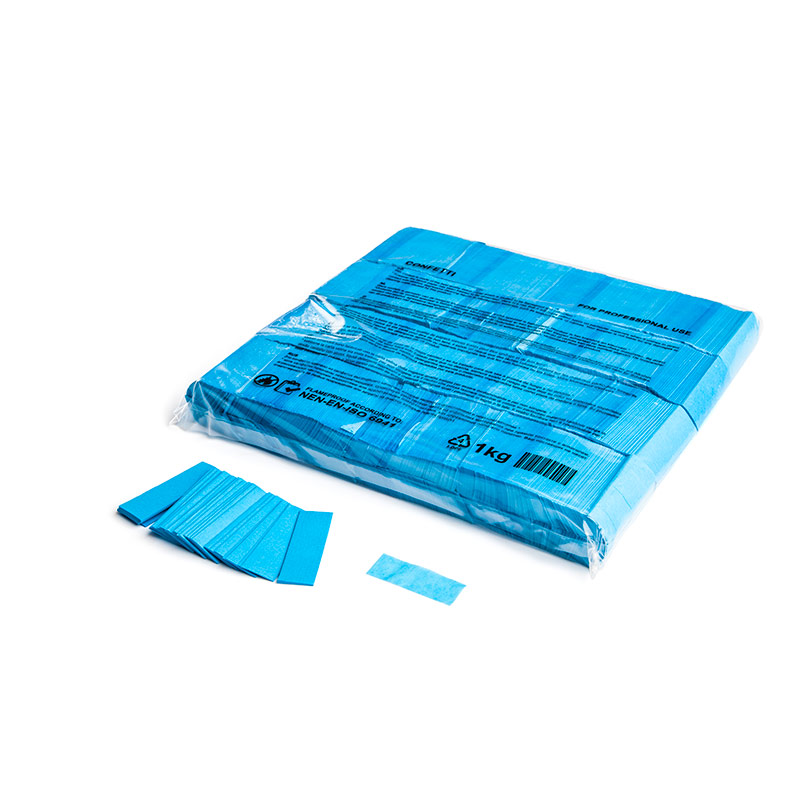 Slowfall Konfetti Rechteckig 55x17 mm - Papier Hellblau - 1 Kg