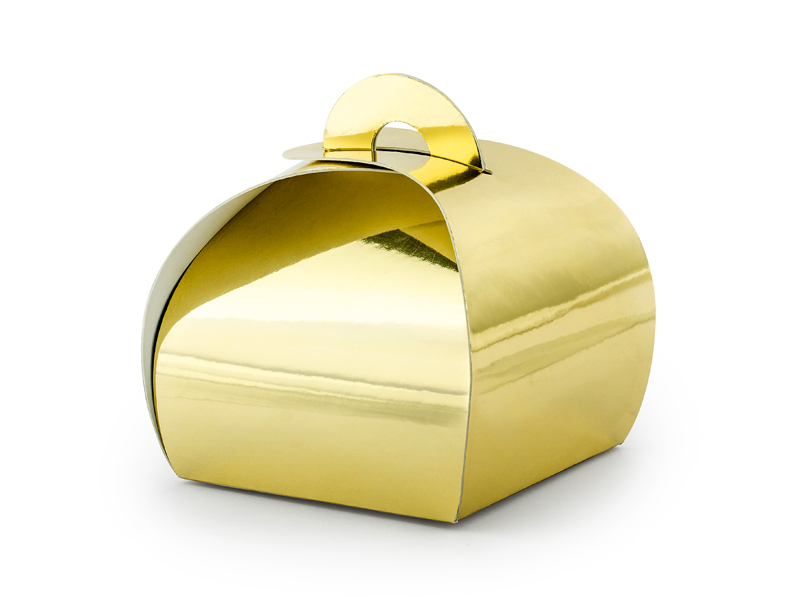 Schachtel Gold, 6x6x5,5 cm - 10 Stück