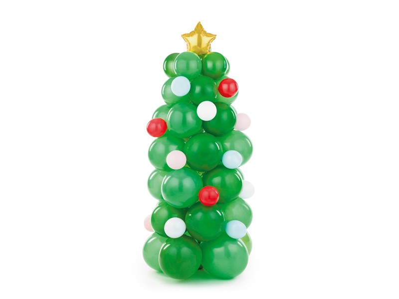 Ballonstrauß Weihnachtsbaum, 161 x 65 cm