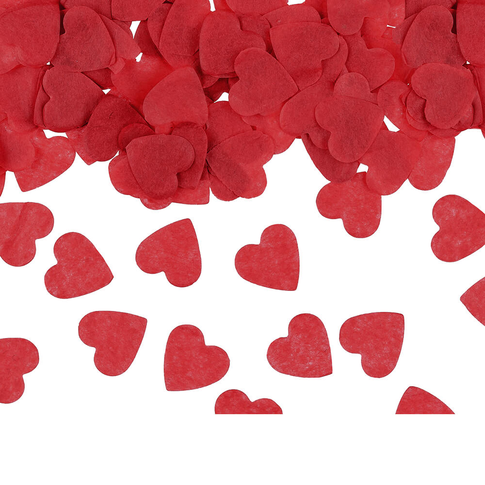 Party Popper rote Herzen 28 cm