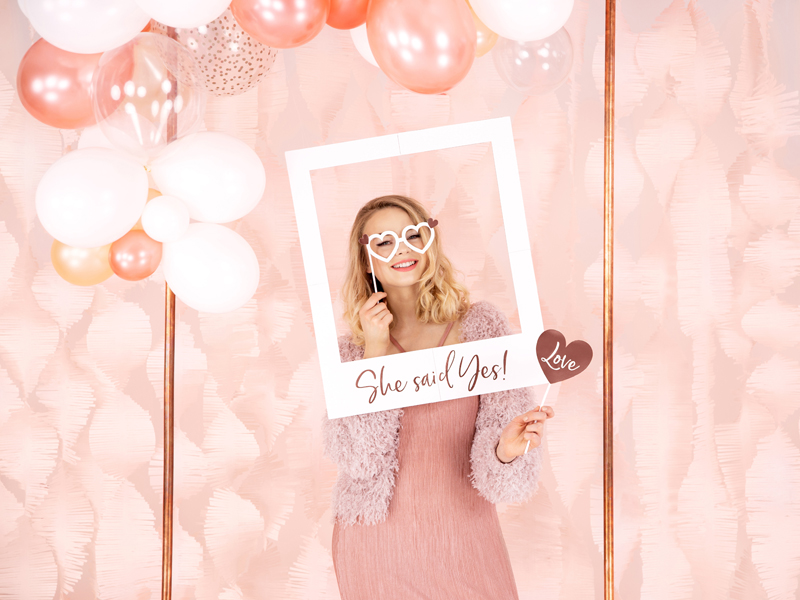 Foto Requisiten Mix, Rosa - 12er Set