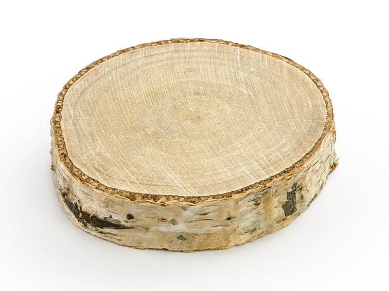 Tischkarten aus Holz, ⌀ 4,5-6,5 cm - 20 Stk