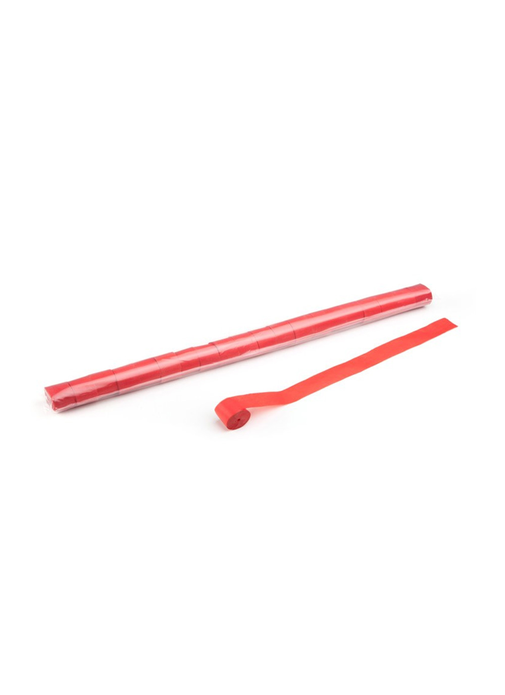 Streamer 10 m x 2,5 cm - Papier Rot - 20er Bag