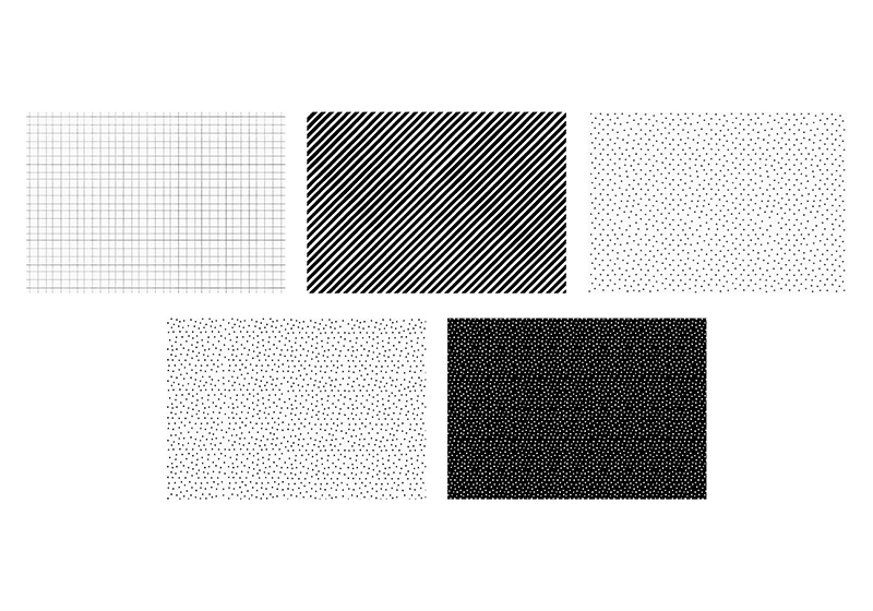 Geschenkpapier Mix 2, 5er Set 68,5x100cm je Rolle