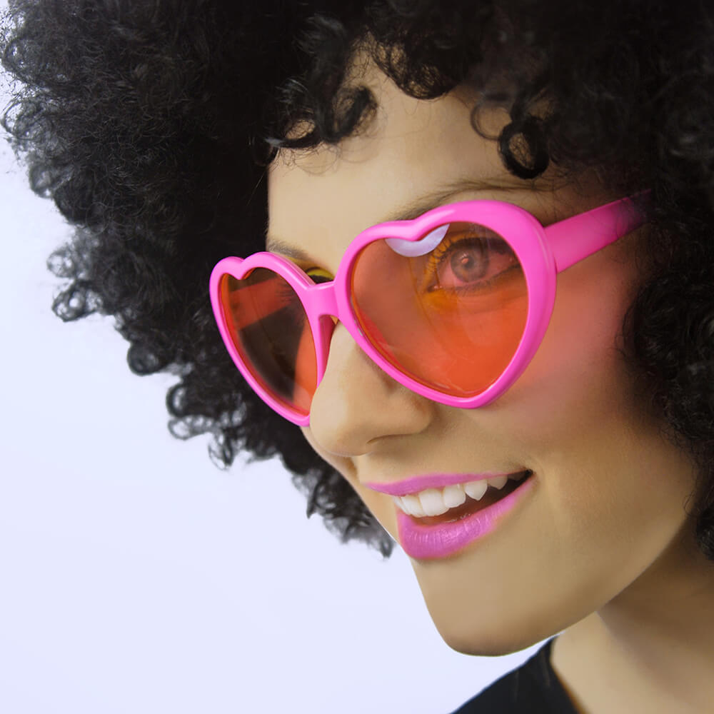 Brille Herzen, rosa