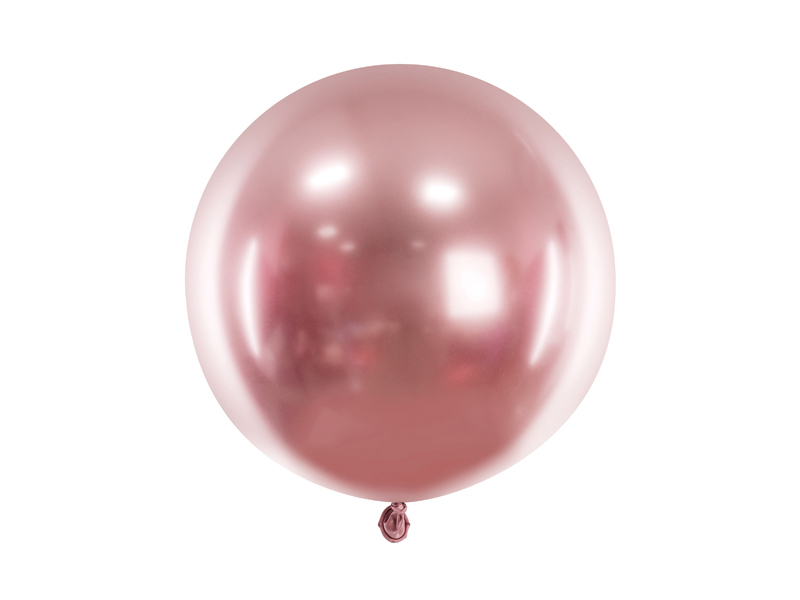 Rundballon Glossy Roségold, 60cm
