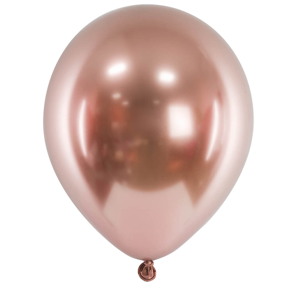 Glossy Balloons Glänzend Roségold 46cm, 5 Stk