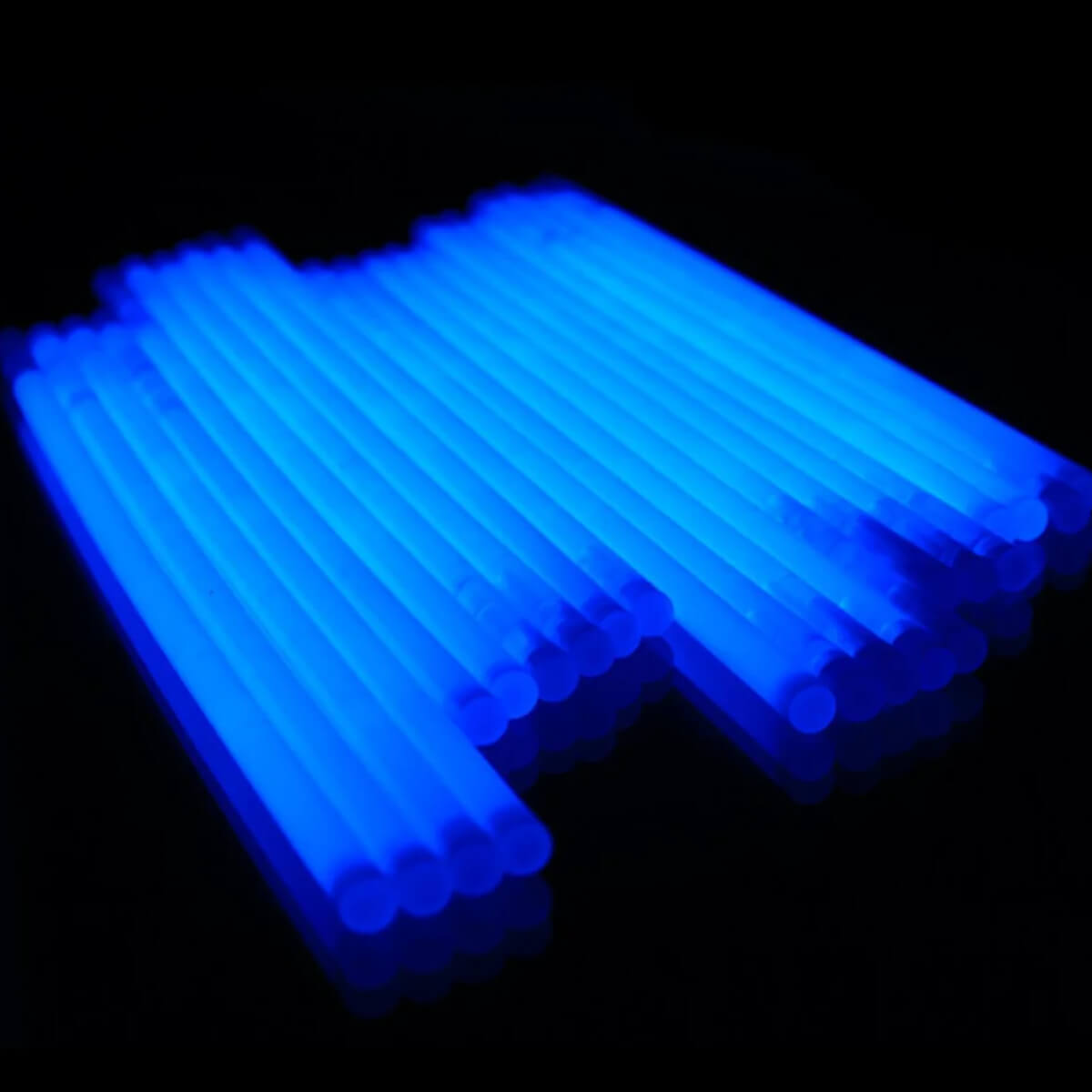 Knicklichter 100er Pack -mit 100 Verbindern, Blau