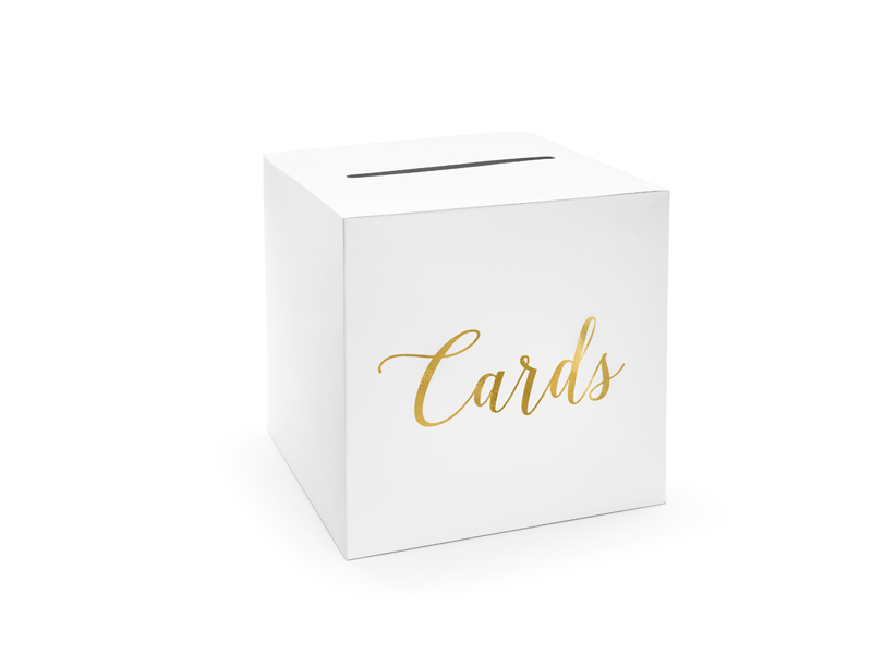 Umschlagbox, Cards, Weiß 24 x 24 x 24cm