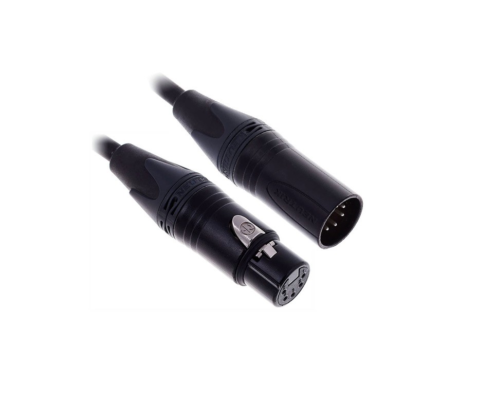 Flexibles DMX Kabel 5 Pole XLR 1m