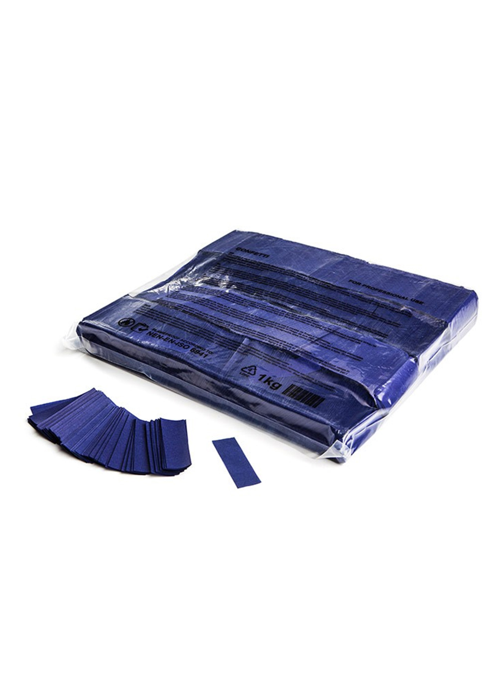 Slowfall Konfetti Rechteckig 55x17 mm - Papier Dunkelblau - 1 Kg