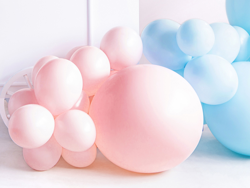 XL Ballon Pastel Rosa, 60 cm