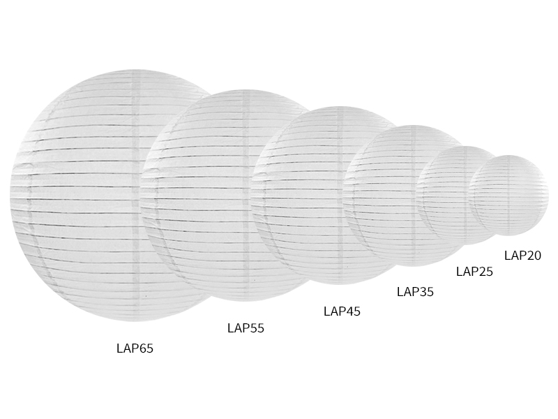 Papierlaterne, weiß, 45 cm