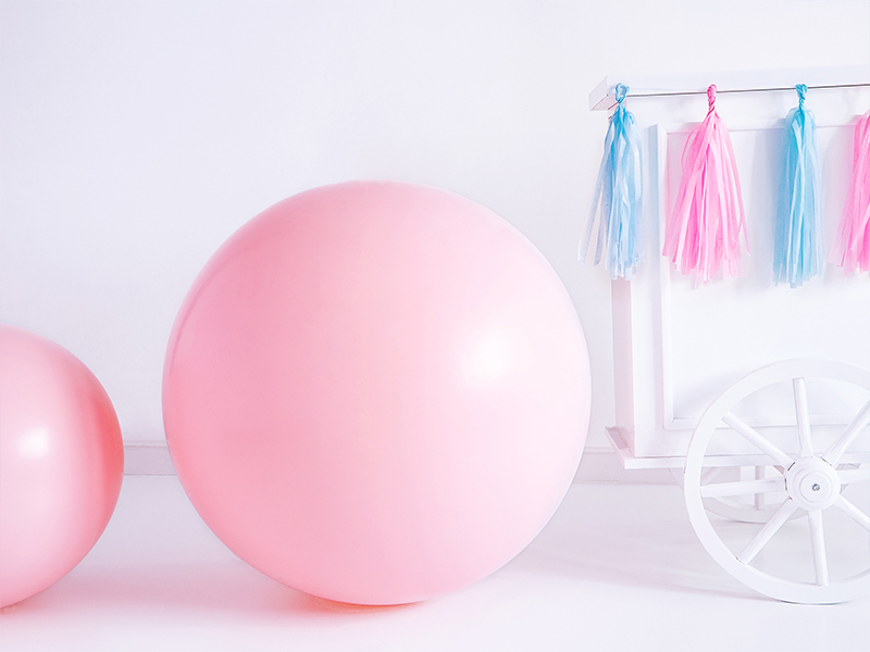 XXL Ballon Hellrosa, 100 cm
