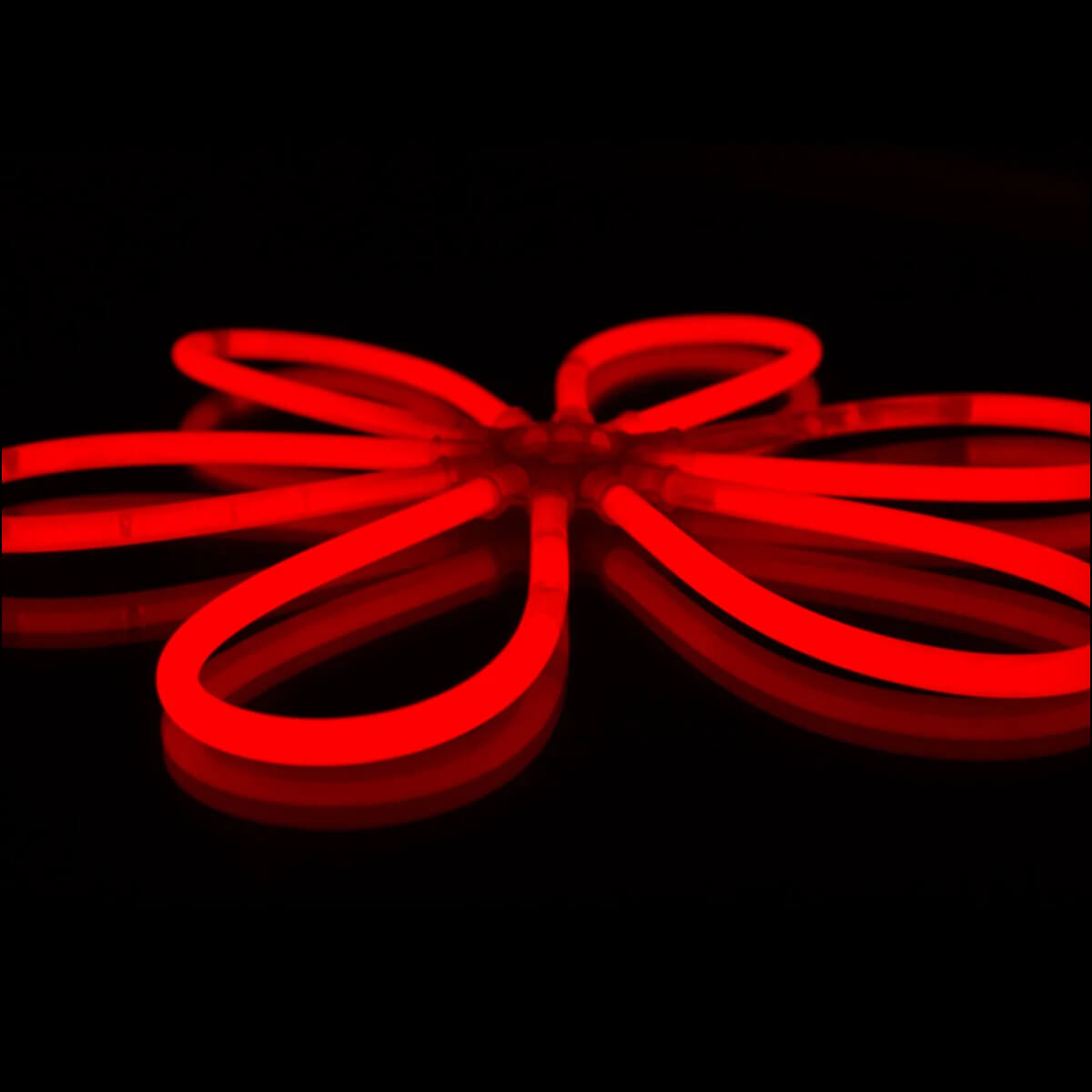 Knicklichter 100er Pack -mit 100 Verbindern, Rot
