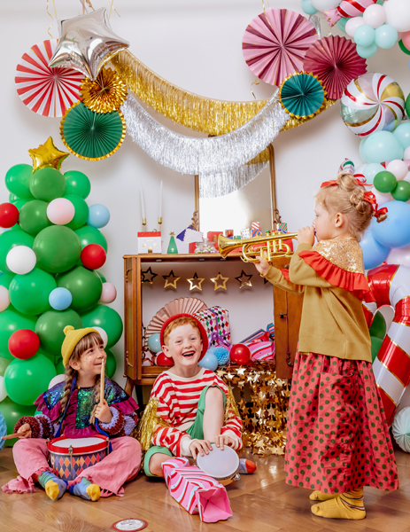 Ballonstrauß Weihnachtsbaum, 161 x 65 cm