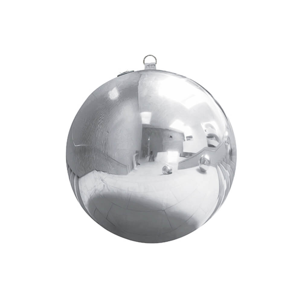 Aufblasbarer Spiegelball, Silber, ca. 60 cm