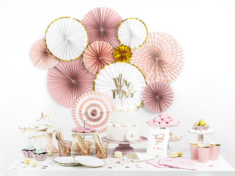 Muffin / Cupcake Topper, Love, Gold 13 cm