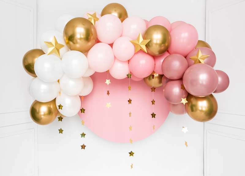 Ballongirlande Pink, 200cm