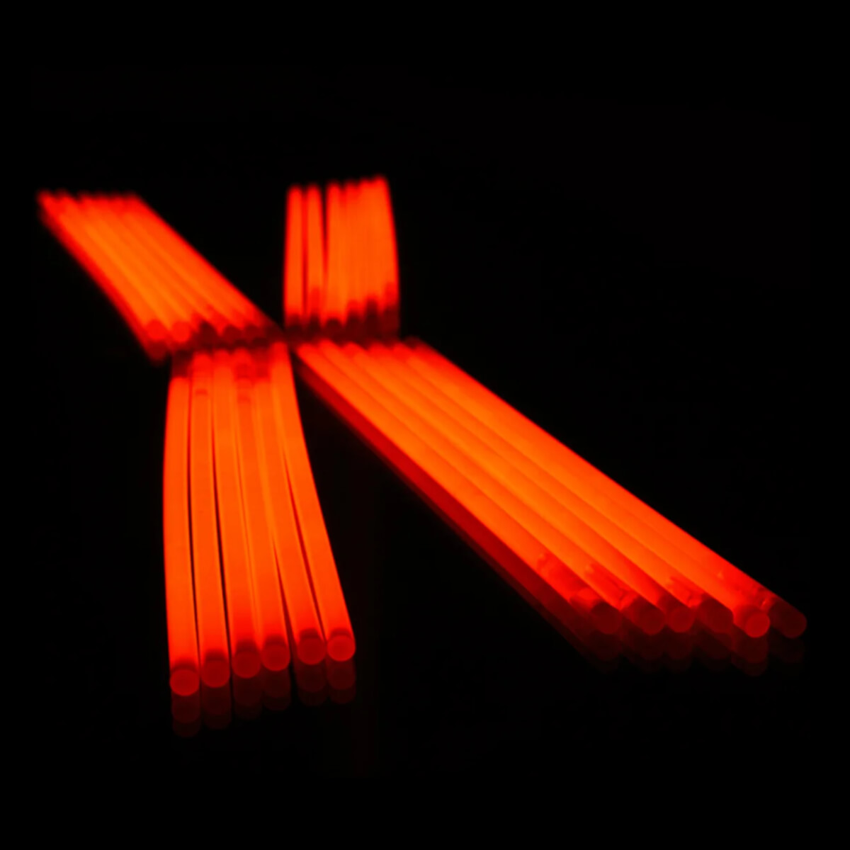 Knicklichter 100er Pack -mit 100 Verbindern, Orange