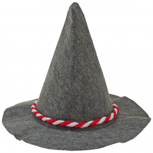 Seppelhut Rot / Weiß