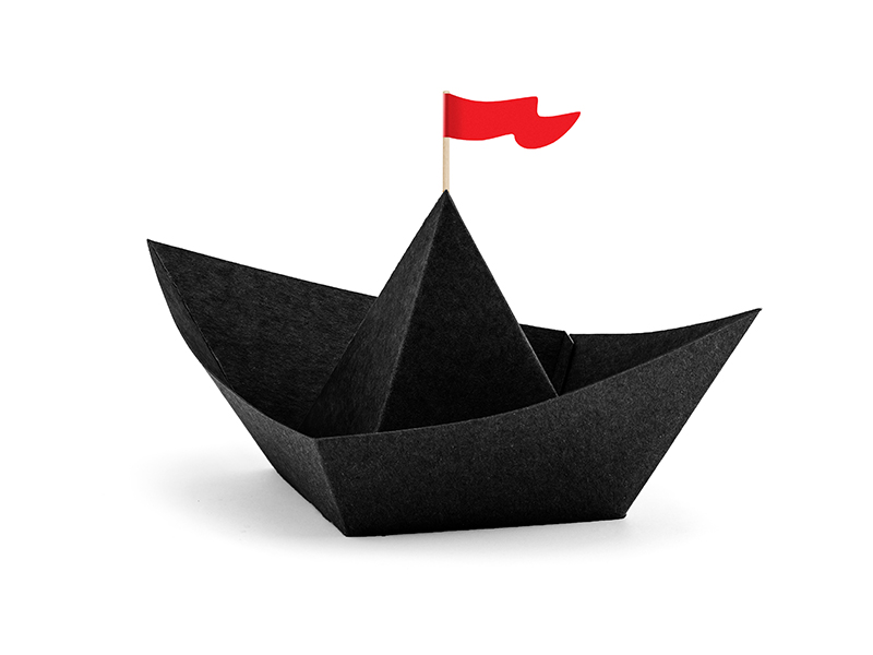 Papierboot Piratenparty, 6 Stk