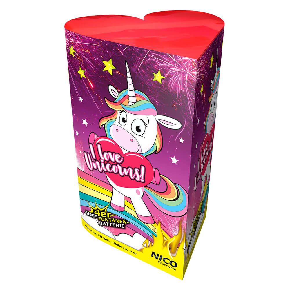 I love Unicorns, Fontänenbatterie