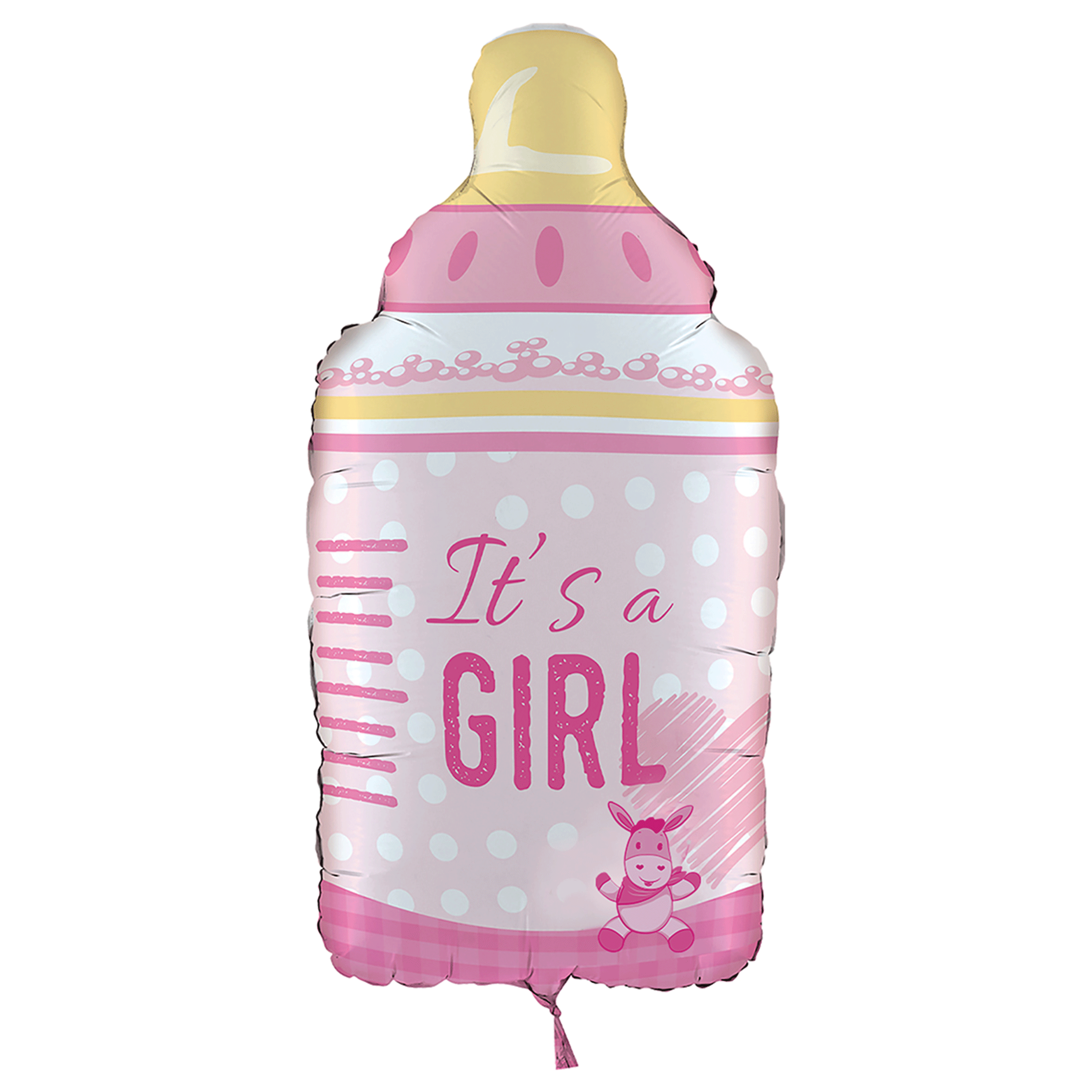 Folienballon Flasche it is a girl 72cm