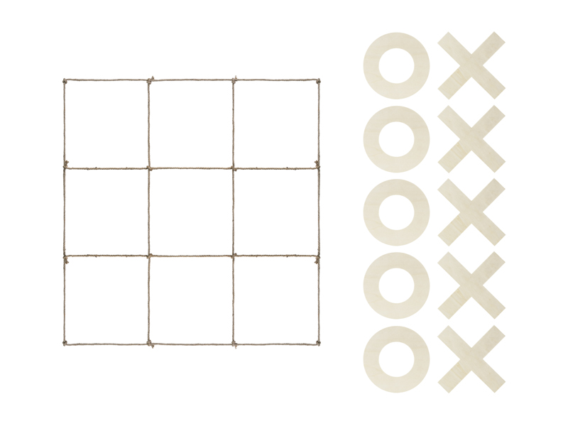 Tic-Tac-Toe Spiel Outdoor, ca. 120 x 112cm