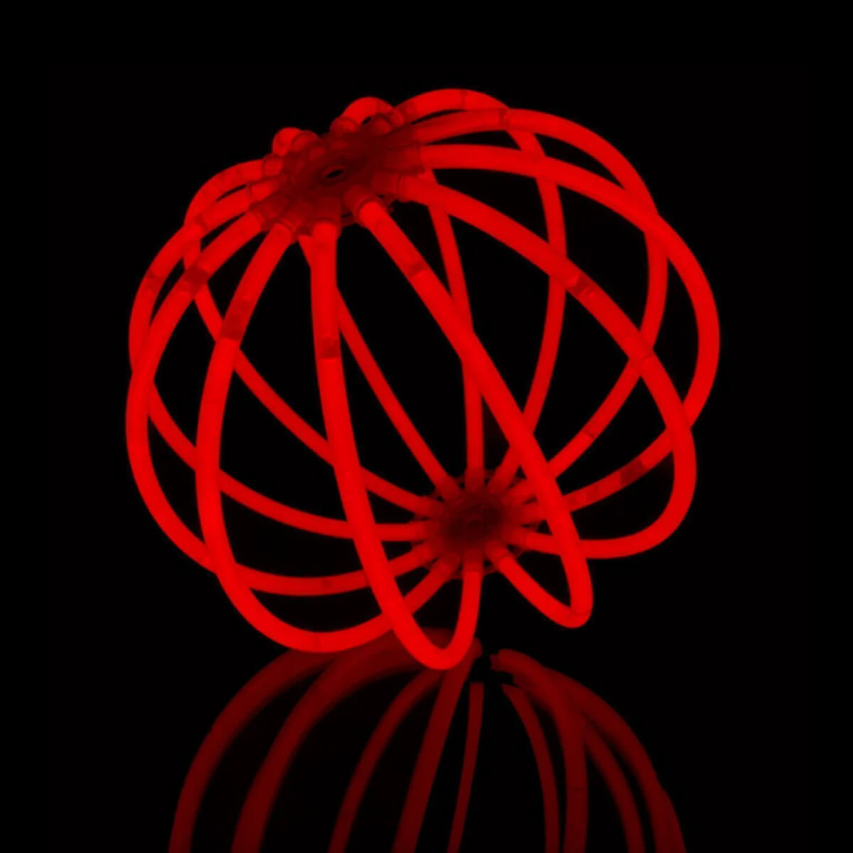 Knicklichter 100er Pack -mit 100 Verbindern, Rot