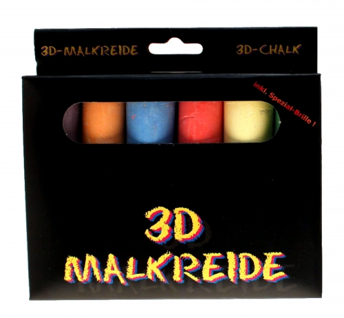 3D Kreide Set inkl. Brille