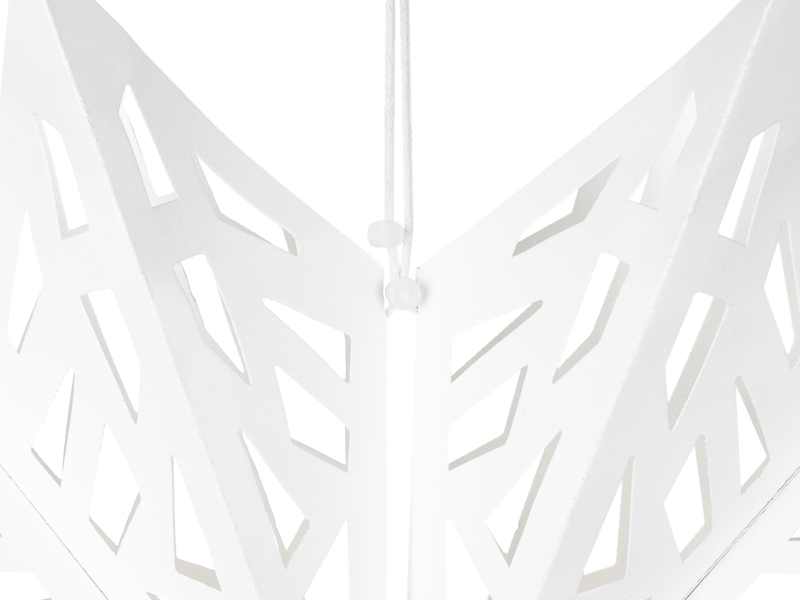 Papierstern, 50cm, Weiß