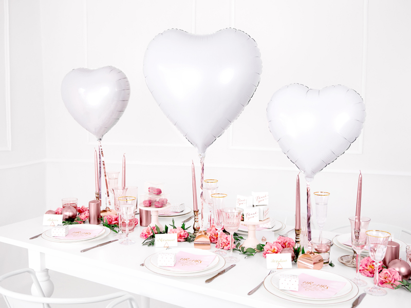 Stabkerze, Metallic Roségold, 24 cm - 10er Set