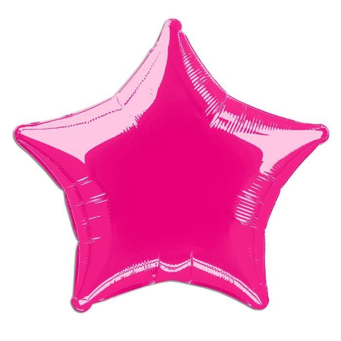 Folienballon Stern pink 45 cm