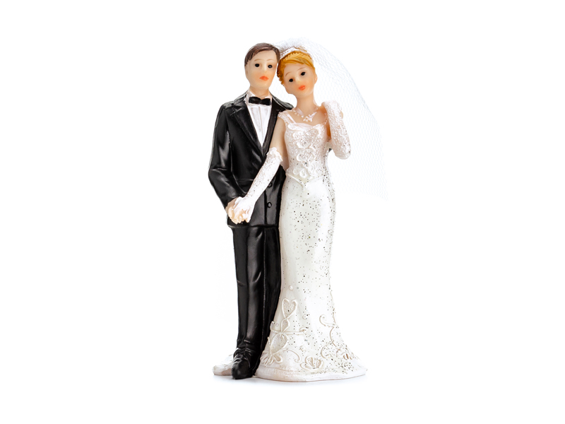 Cake Topper Brautpaar, 11cm