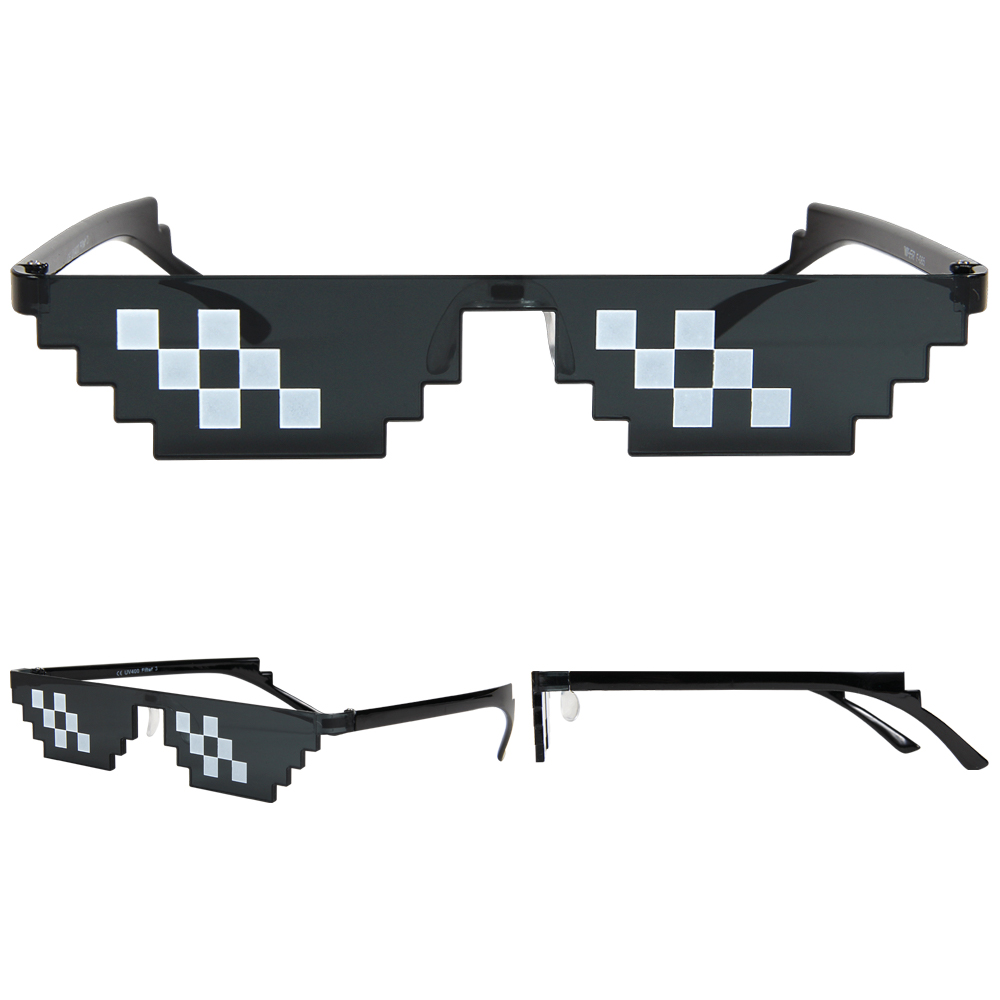 Funbrille Partybrille Thug Life Schwarz