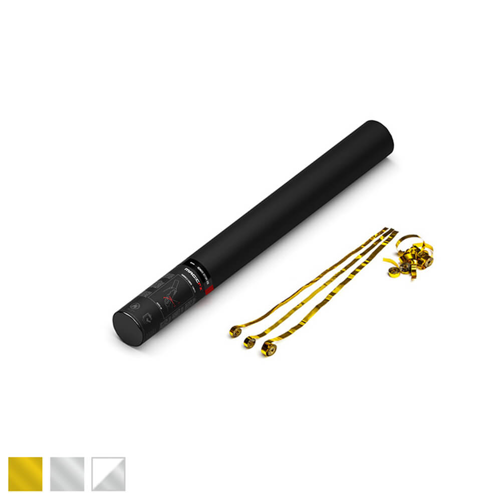 Magic FX Handbetriebene Streamerkanone 50 cm - Metallic