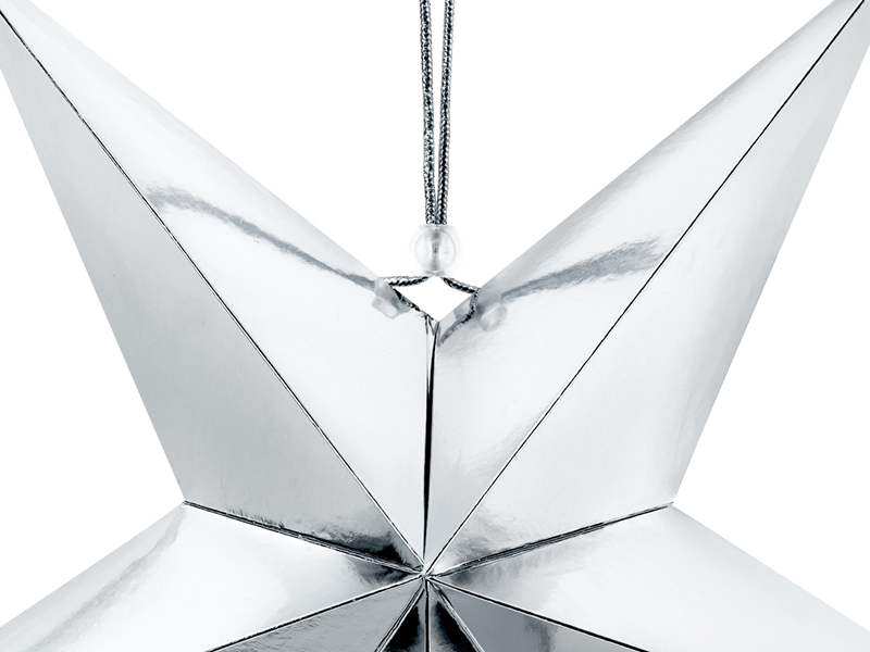 Papierstern, 45cm, silber