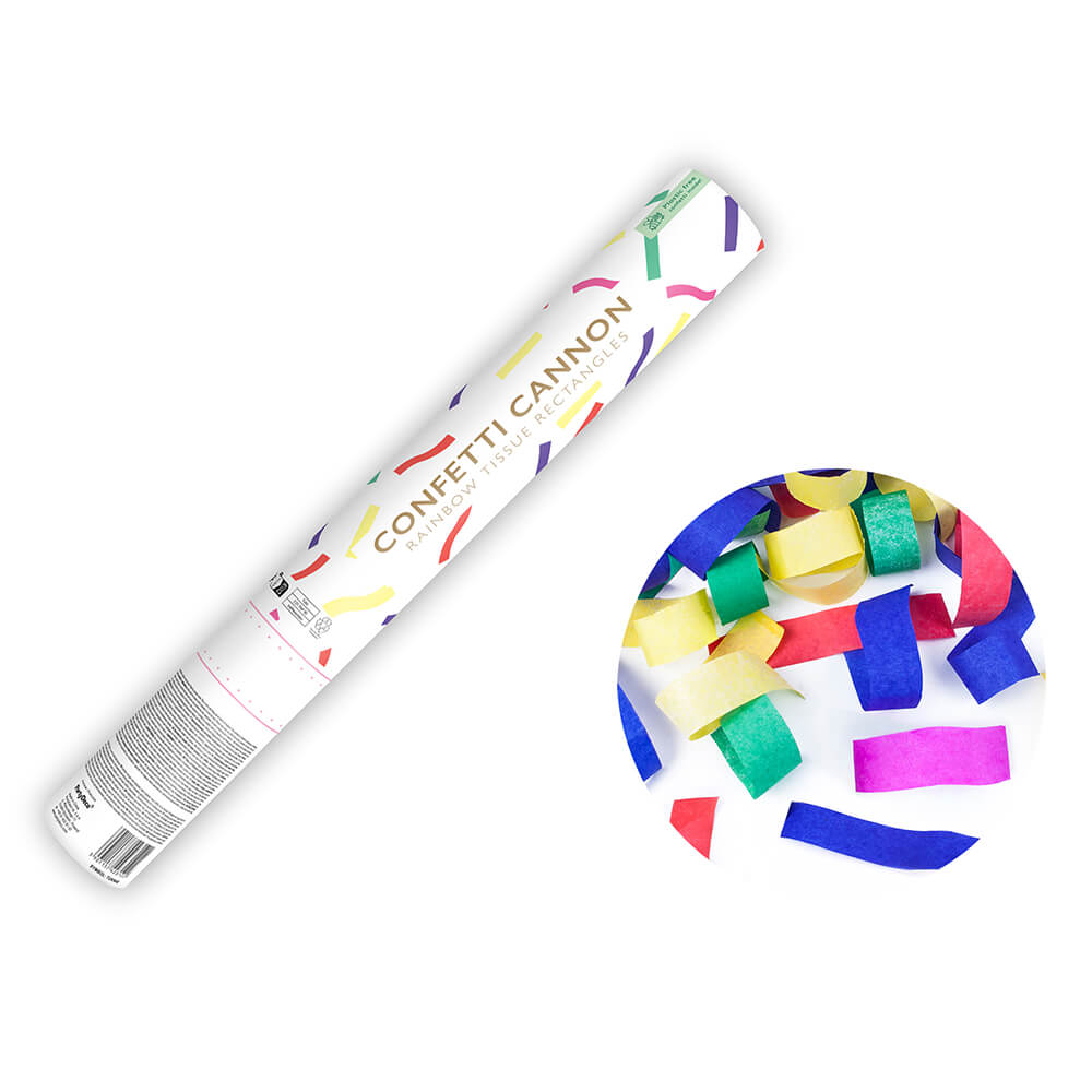 Party Popper Paper multicolour Konfetti 40cm