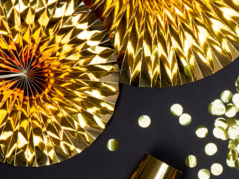 Fächer - Gold 20 - 40cm, 3er Set
