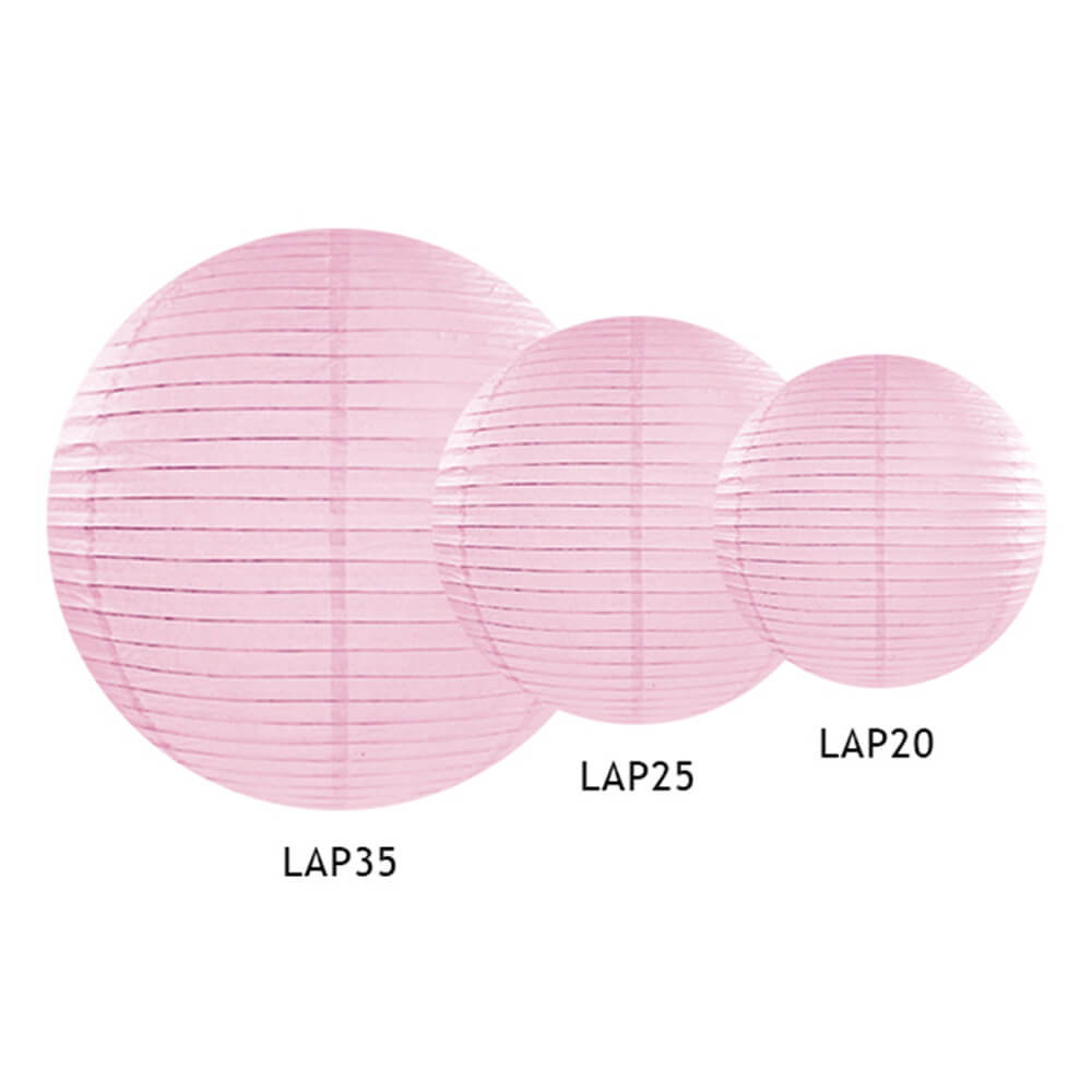 Papierlaterne, rosa, 35 cm