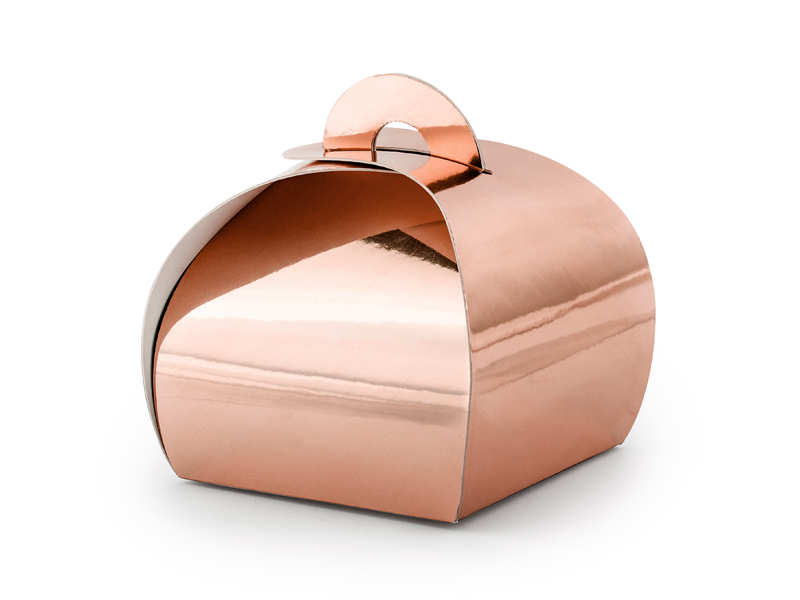 Schachtel Roségold, 6x6x5,5 cm - 10 Stück