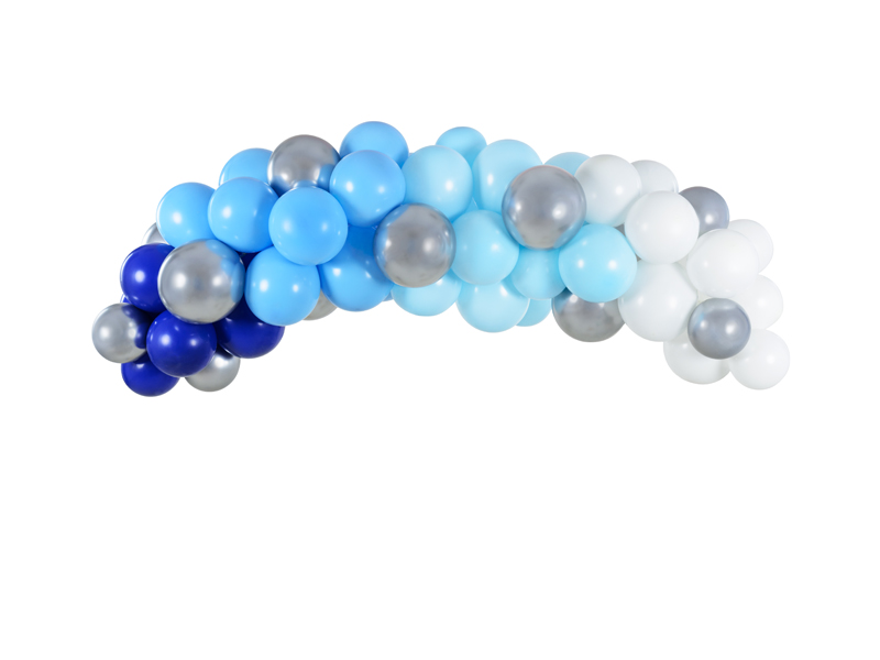 Ballongirlande Blau, 200cm