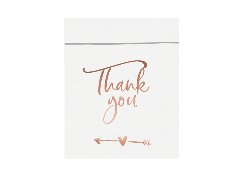 Papiertüten Thank you, 6 Stk