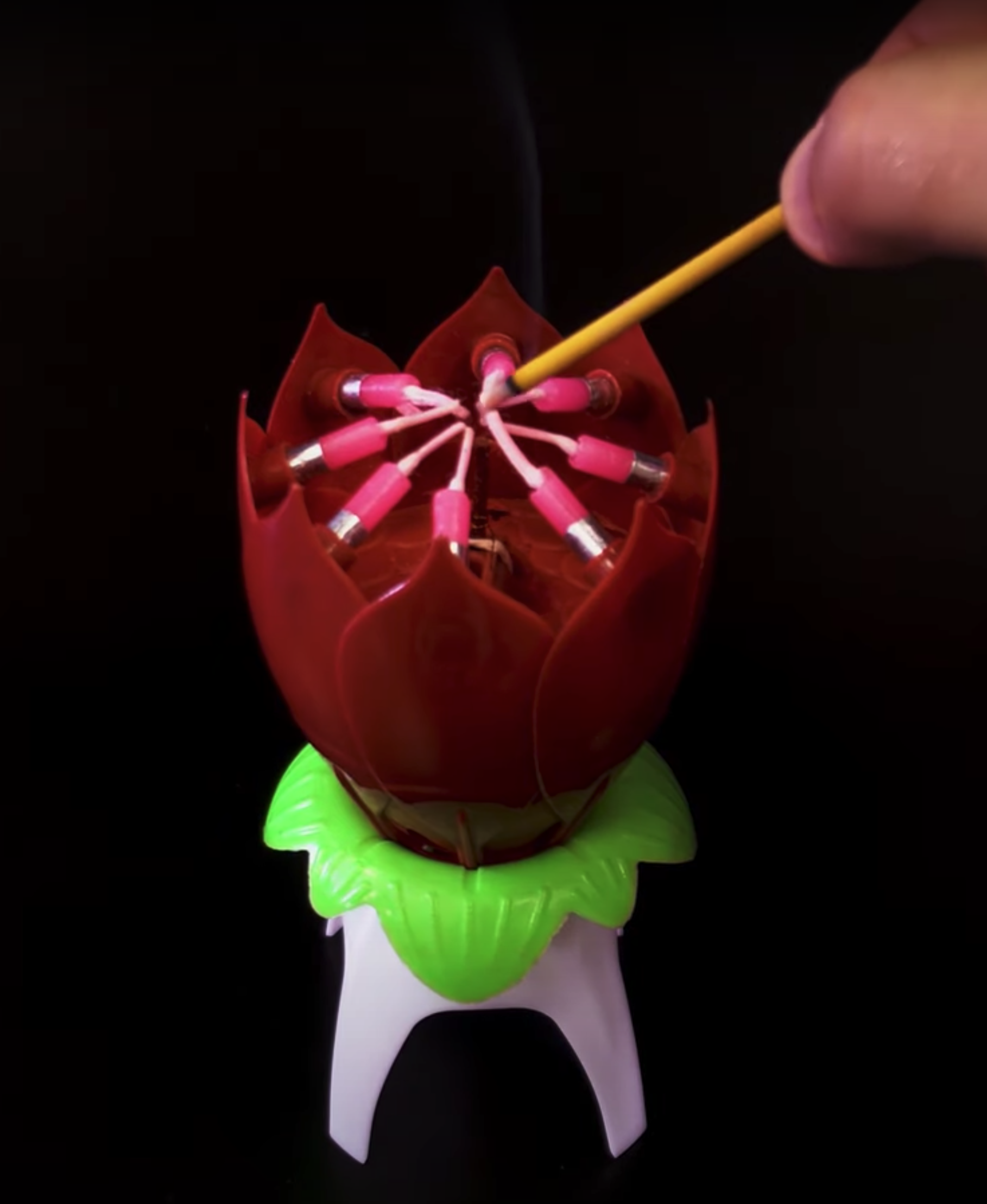 Blumenkerze mit Musik