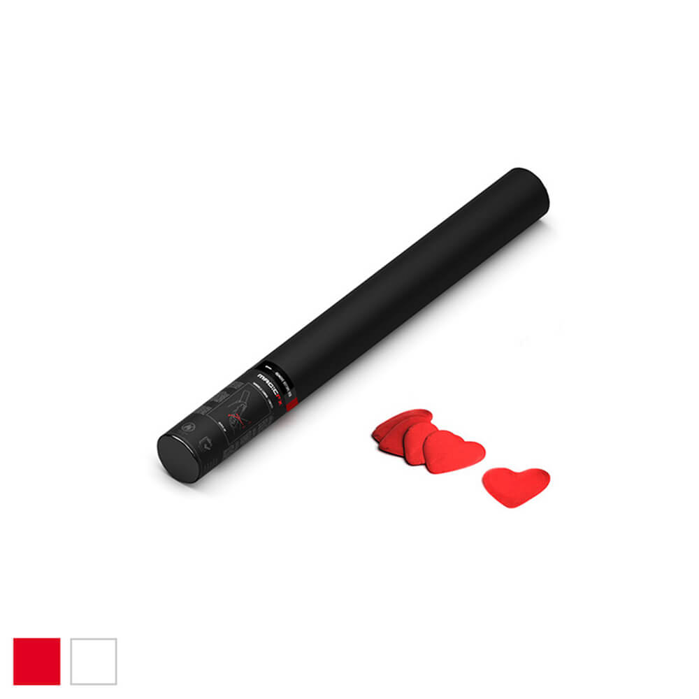 Magic FX Handbetriebene Konfettikanone 50 cm - Herzen