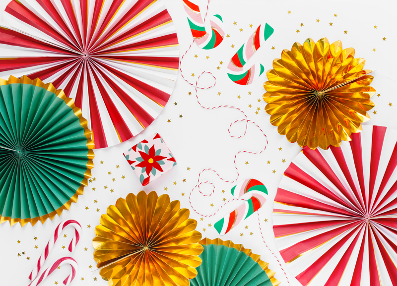 Fächer - Weihnachten Mix, 26 - 43 cm, 3er Set