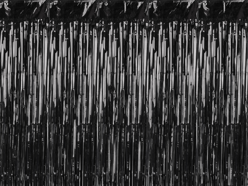 Partyvorhang schwarz, 90x250cm