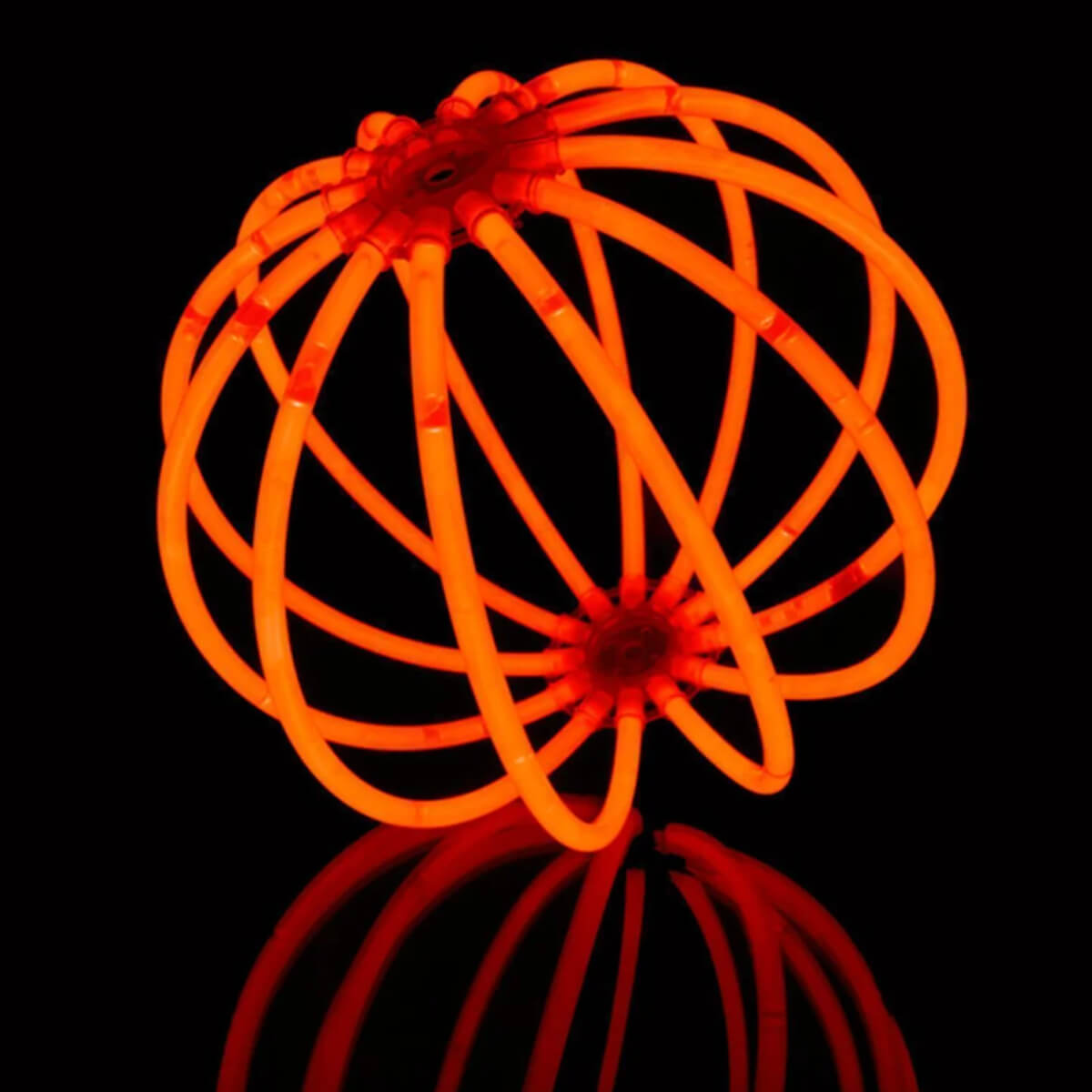 Knicklichter 100er Pack -mit 100 Verbindern, Orange